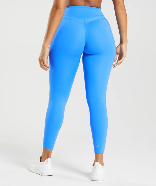 Damske Legíny Gymshark Whitney High Rise Modre | PF8549362